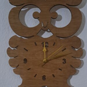 horloge murale chouette
