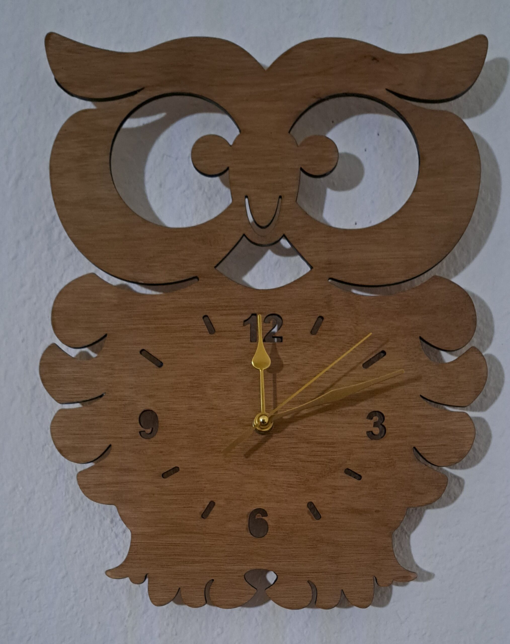 horloge murale chouette