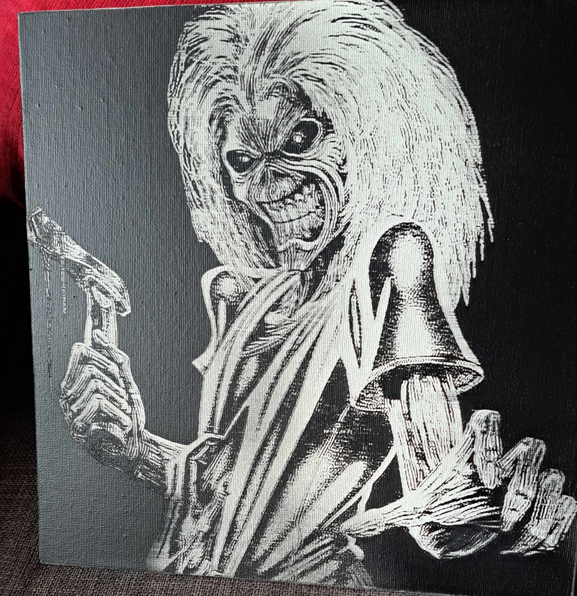 Gravure sur toile Iron Maiden