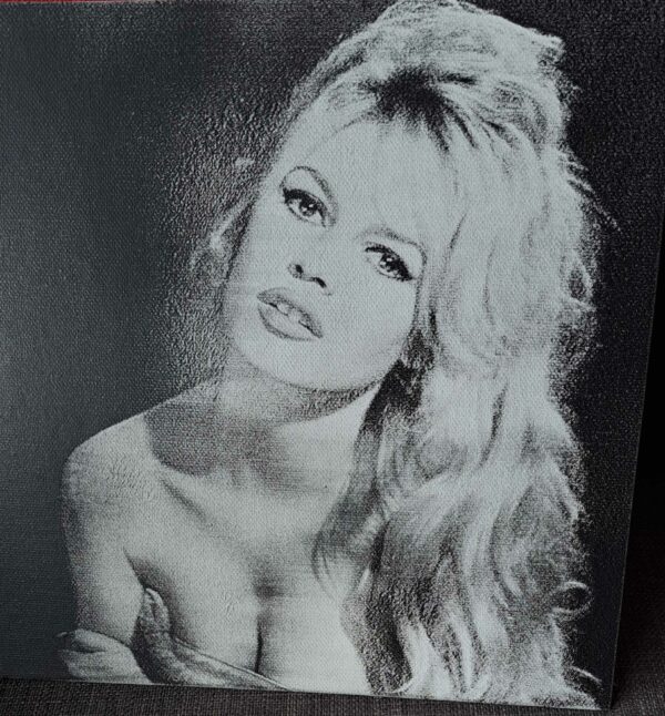 gravure sur toile Brigitte Bardot