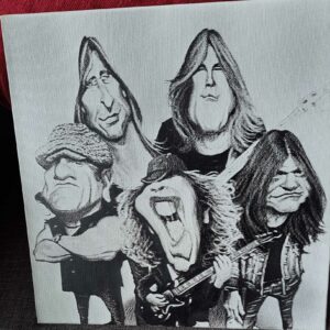 gravure sur toile ACDC