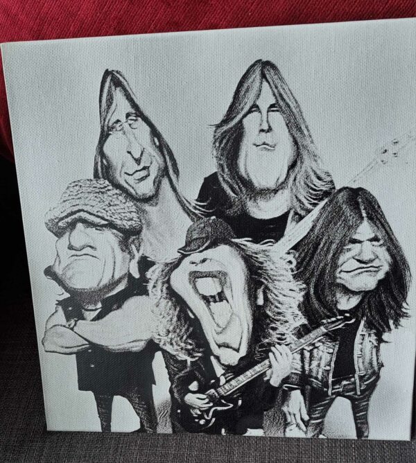 gravure sur toile ACDC