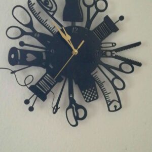 Horloge murale couture