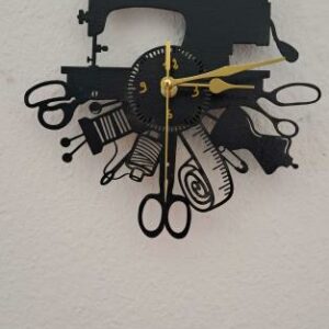 Horloge mural machine a coudre