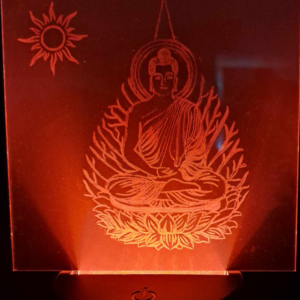 Lampe led effet 3D Boudha
