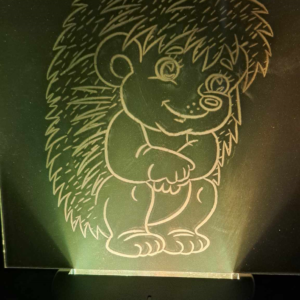 Lampe led effet 3D Hérisson