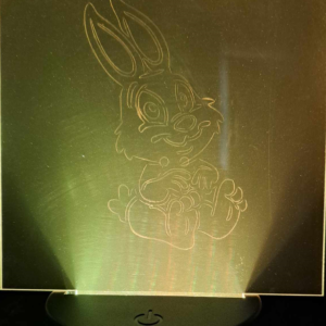Lampe led effet 3D Lapin