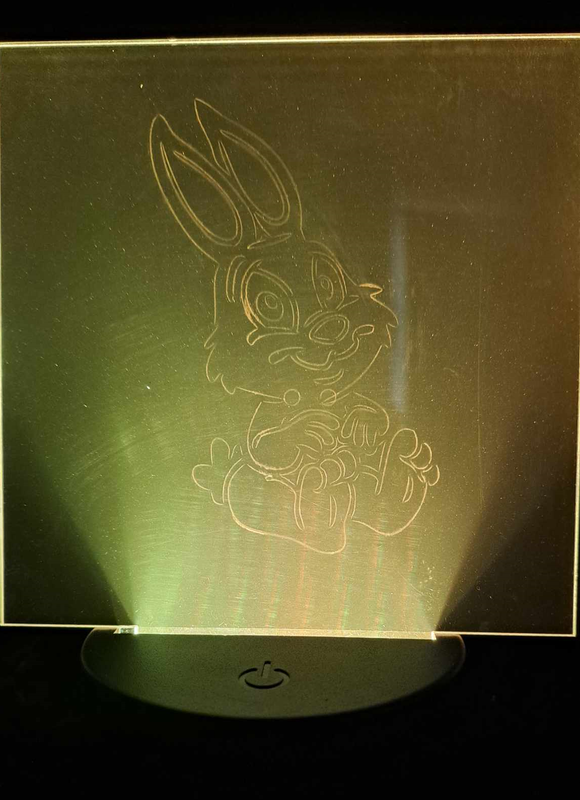 Lampe led effet 3D Lapin