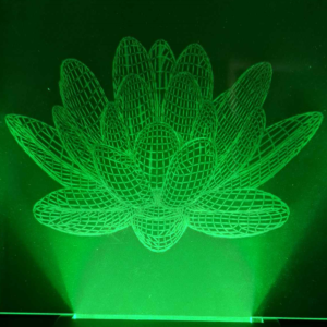 Lampe led effet 3D Lotus