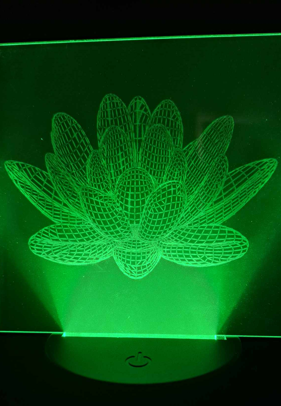 Lampe led effet 3D Lotus