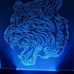 Lampe led effet 3D Tigre