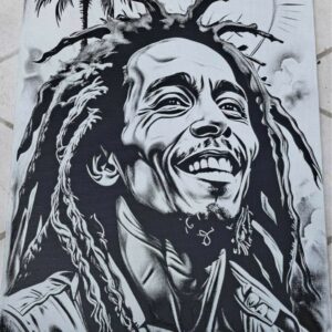Bob Marley toile peinte