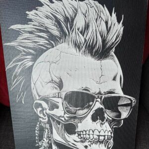 Gravure sur toile de 30 cm x 24 cm punk