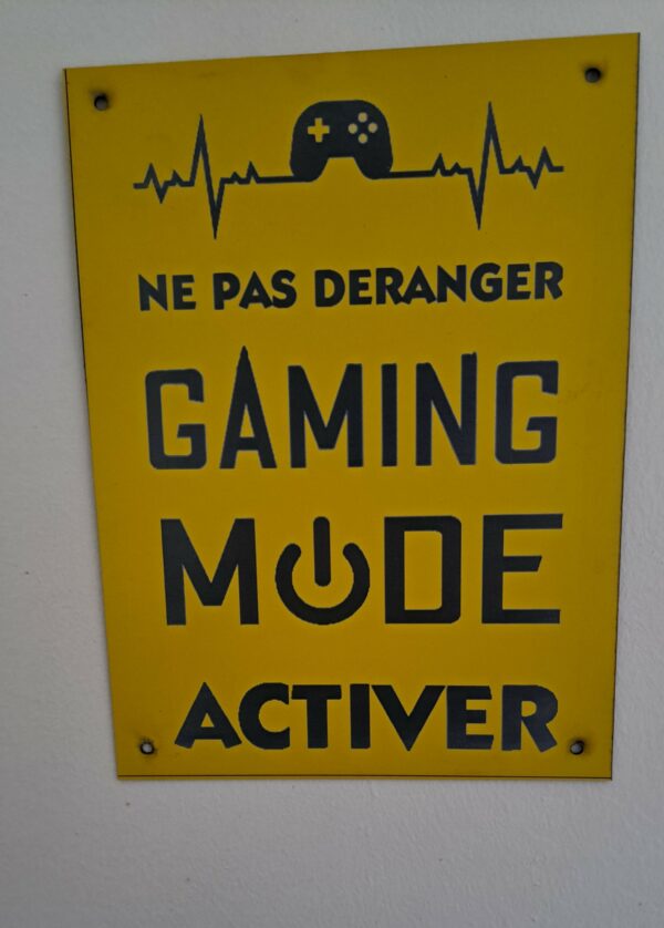 pancarte gaming mode