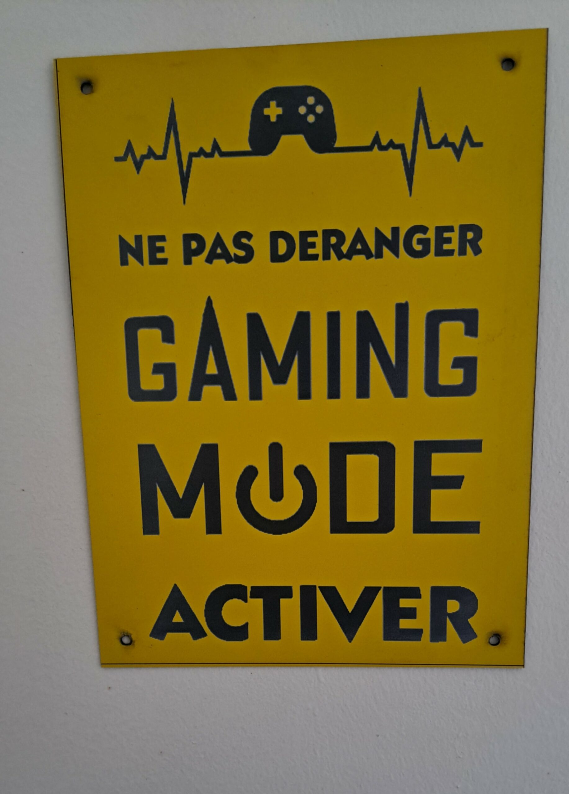 pancarte gaming mode
