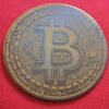 Lot 4 sous verres en acier Gravés Bitcoin – Image 4