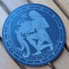 Lot 4 sous verres en acier Gravés signes du Zodiac – Image 2
