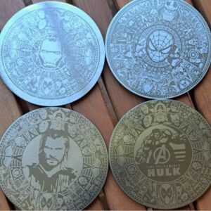 dessous verre avengers metal