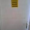 pancarte porte gaming mode activer