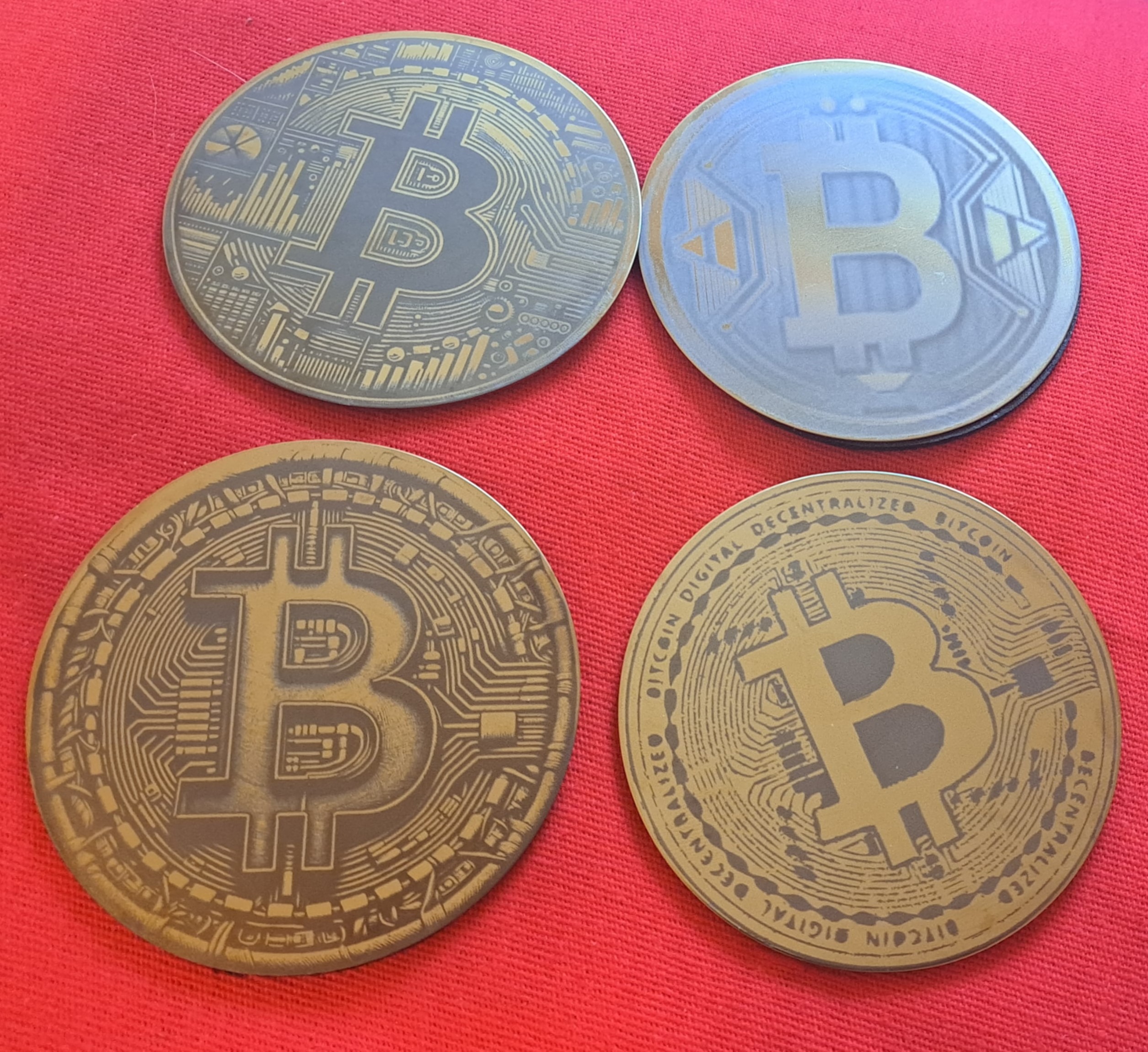 dessous de verre Bitcoin